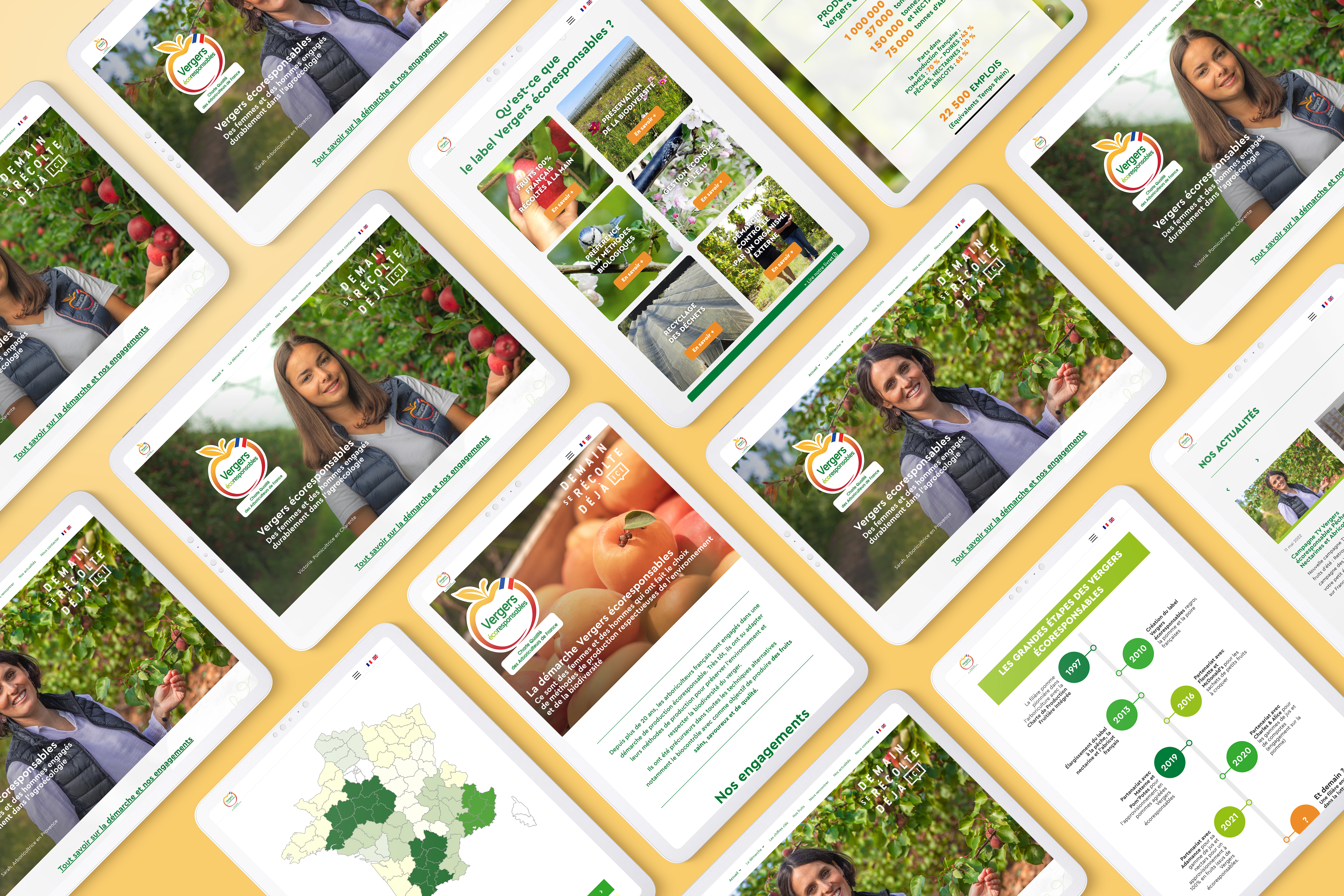 Vergers écoresponsables Interface